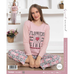 Пижама за спане дълги ръкави Flora XL