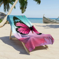 Памучна плажна кърпа Butterfly