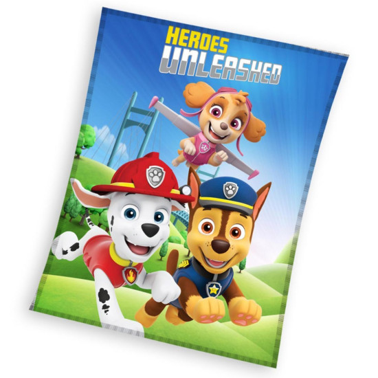 Поларено одеяло Paw Patrol Unleashed 150/200