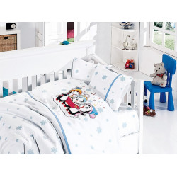 Бебешко спално бельо - Pеnguins Blue от StyleZone