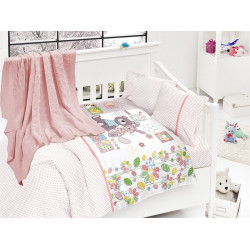 Бебешко спално бельо с плетено памучно одеяло - Уел от StyleZone