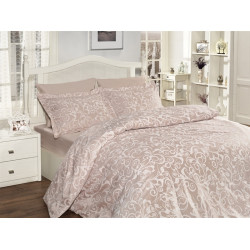Луксозно спално бельо от сатениран памук - Света Пудра от StyleZone