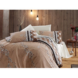 Лимитирана серия спално бельо от 100% памук - Gina Krem от StyleZone