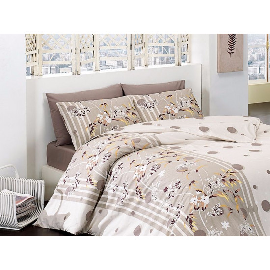 Лимитирана серия спално бельо от 100% памук - Ivy Kahve от StyleZone