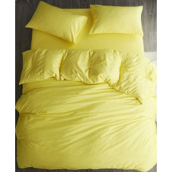 Едноцветно спално бельо от 100% памук ранфорс - СВЕТЛОЖЪЛТО от StyleZone