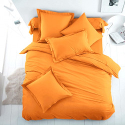 Едноцветно спално бельо от 100% памук ранфорс - ОРАНЖЕВО от StyleZone