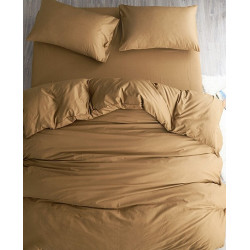 Едноцветно спално бельо от 100% памук ранфорс - ПЯСЪЧНО от StyleZone