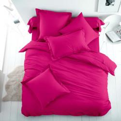 Едноцветно спално бельо от 100% памук ранфорс - ЦИКЛАМА от StyleZone