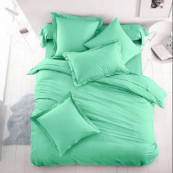 Едноцветно спално бельо от 100% памук ранфорс - ЦВЯТ МЕНТА от StyleZone