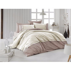 Луксозно спално бельо от висококачествен 100% памук - RAINA KREM от StyleZone