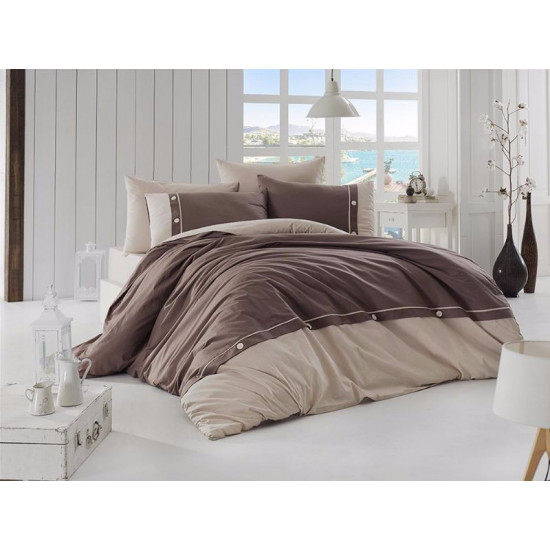 Луксозно спално бельо от висококачествен 100% памук - RAINA KАHVE от StyleZone