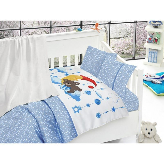Бебешко спално бельо с одеяло -Sleeper mavi от StyleZone