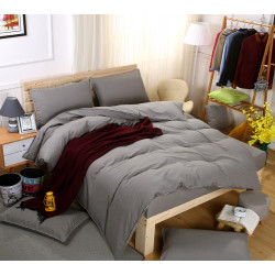 Едноцветно спално бельо със завивка -  СВЕТЛОСИВО от StyleZone