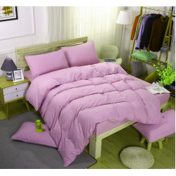 Едноцветно спално бельо със завивка -  СВЕТЛОЛИЛАВО от StyleZone