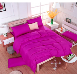 Едноцветно спално бельо със завивка -  ТЪМНОЛИЛАВО от StyleZone
