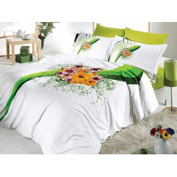 Луксозно спално бельо от сатениран памук - Artemis krem от StyleZone