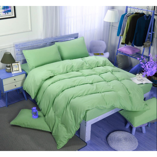 Едноцветно спално бельо със завивка -  ЗЕЛЕНО от StyleZone