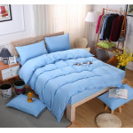 Едноцветно спално бельо със завивка -  СВЕТЛОСИНЬО от StyleZone