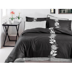 Луксозно спално бельо от сатениран памук- Artemis Fume от StyleZone