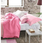 Двуцветно спално бельо от 100% памук ранфорс (бейби розово/пудра) от StyleZone