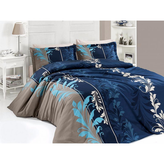 Луксозно спално бельо от сатениран памук- Eylul Petrol от StyleZone
