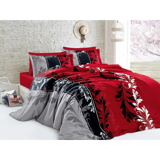  Луксозно спално бельо от  сатениран памук- EYLUL KIRMIZI от StyleZone