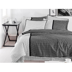 Луксозно спално бельо от сатениран памук- HERMIA FUME от StyleZone