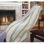 Стилно памучно одеяло  - МЕНТА И БЕЖОВО от StyleZone