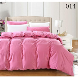 Двуцветно спално бельо от 100% памук ранфорс (бейби розово/бяло) от StyleZone