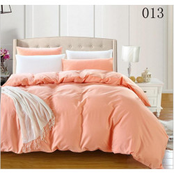 Двуцветно спално бельо от 100% памук ранфорс (цвят сьомга/бяло) от StyleZone