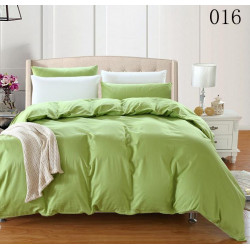 Двуцветно спално бельо от 100% памук ранфорс (лайм/бяло) от StyleZone