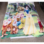 Детско одеяло 3D дигитален принт  - Cнежанка и седемте джуджета от StyleZone