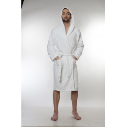 Халат за баня от висококачествен памук - БЯЛ от StyleZone