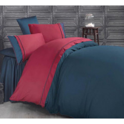 Двуцветно спално бельо от 100% сатениран памук - Kharma V4 от StyleZone