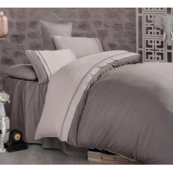 Двуцветно спално бельо от 100% сатениран памук - Kharma V5 от StyleZone