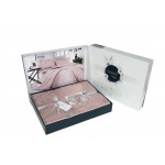 Луксозно спално бельо от 100% памучен сатен - жакард - TIAMO PUDRA от StyleZone