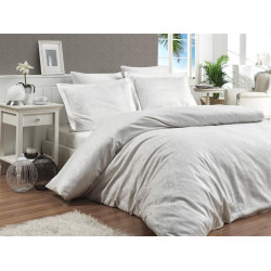 Луксозно спално бельо от 100% памучен сатен - жакард - SOFYA KREM от StyleZone