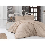 Луксозно спално бельо от 100% памучен сатен - жакард - DORYNA EKRU от StyleZone