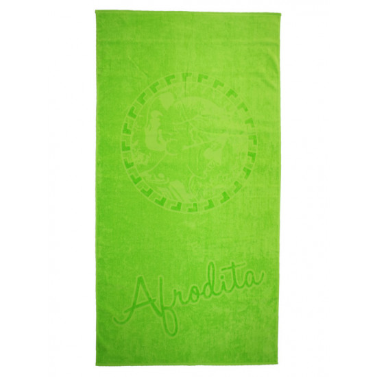 Едноцветна плажна кърпа от 100% памук - ЗЕЛЕНА от StyleZone