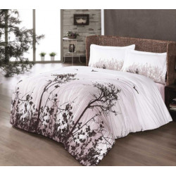 Дизайнерско спално бельо от 100% памук - ранфорс - Yakamoz V1 Brown от StyleZone