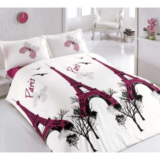 Дизайнерско спално бельо от 100% памук - ранфорс - Eyfel от StyleZone