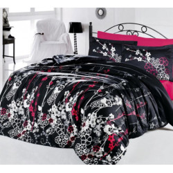 Стилно спално бельо от 100% сатениран памук - Harmony V1 Pink от StyleZone