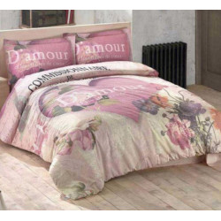 Нежно спално бельо от 100% памук - ранфорс - Romance V1 от StyleZone