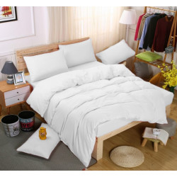 Едноцветно спално бельо със завивка -  БЯЛО от StyleZone