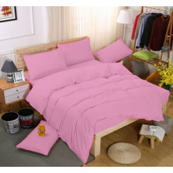 Едноцветно спално бельо със завивка -  БЕЙБИ РОЗОВО от StyleZone