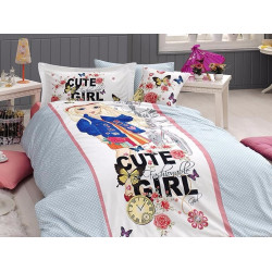 Юношеско спално бельо делукс от 100% памук  - Cute Girl от StyleZone