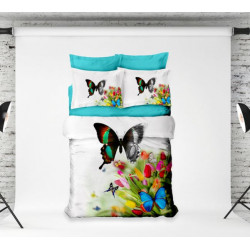 Спално бельо Памучен Сатен - 3D Butterfly от StyleZone