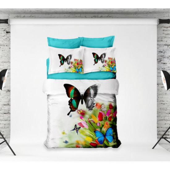 Спално бельо Памучен Сатен - 3D Butterfly от StyleZone