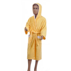 Детски халат за баня от 100% памук - ЖЪЛТ от StyleZone