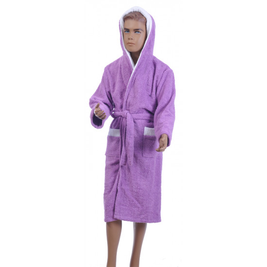 Детски халат за баня от 100% памук - ЛИЛАВ от StyleZone